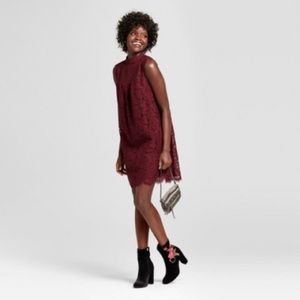 Xhilaration Burgundy Lace Dress – Size Small
